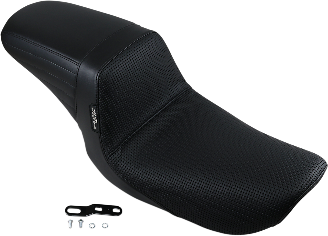 Le Pera #LN-591BW - Kickflip Seat - Basketweave - Black - FXD '96-'03