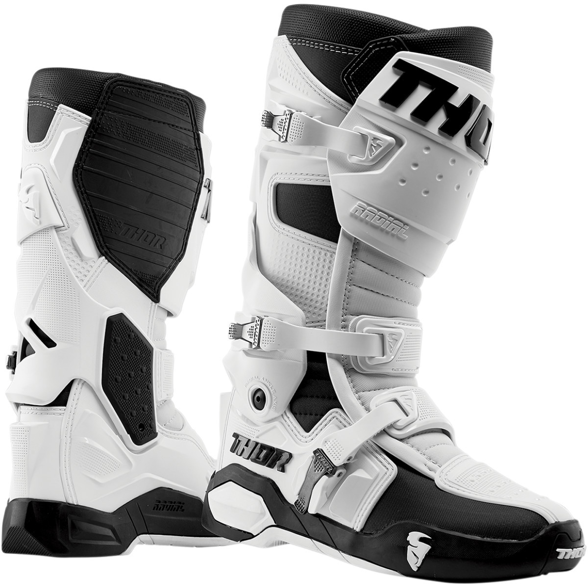 Thor - Radial Boots Replacement Outsoles - Black/White - Size 10
