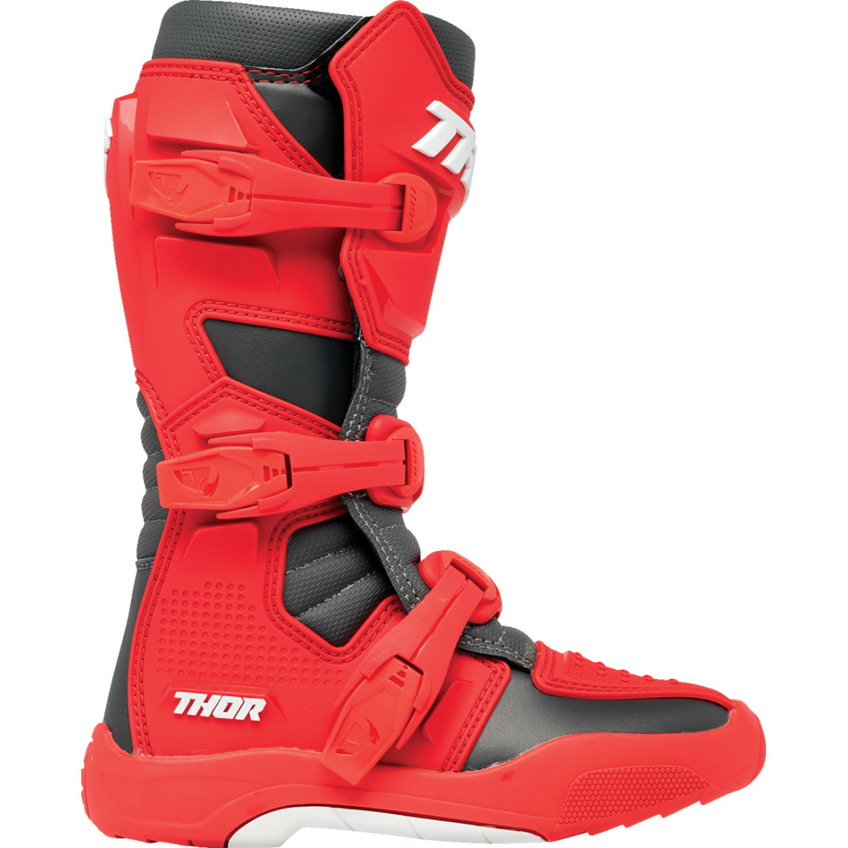 Thor - Youth Blitz XR Boots - Red/Charcoal - US 7