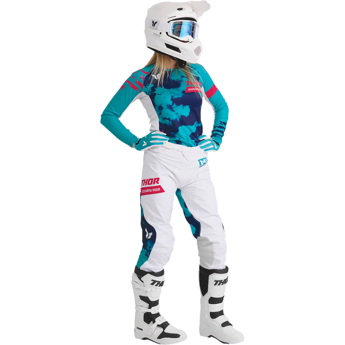 Thor - Women's Blitz XR Boots - White/Black - US 7