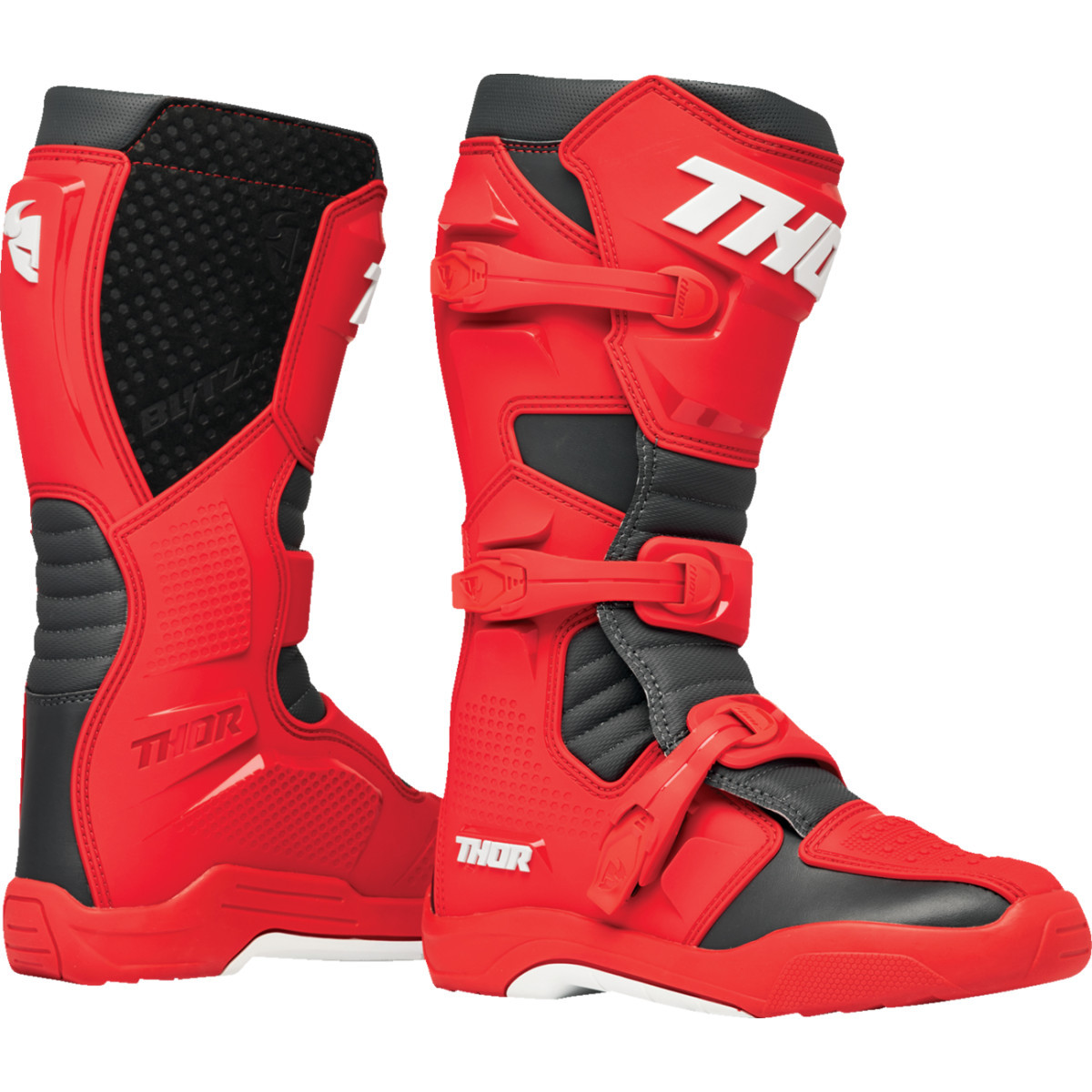 Thor - Blitz XR Boots - Red/Charcoal - US 7