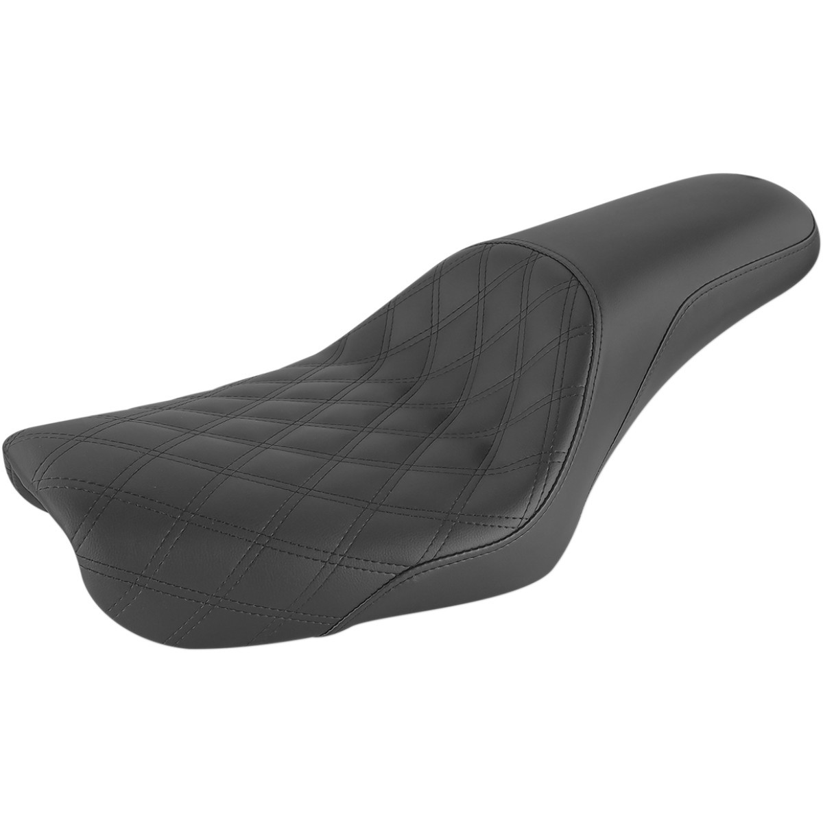 Saddlemen #804-04-149 - Profiler Seat - Front Lattice/Rear Smooth - Black - FXD '04-'05