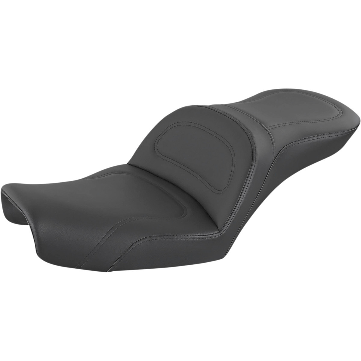 Saddlemen #896-04-0291 - Explorer Seat - No Backrest - Stitched - Black - Dyna