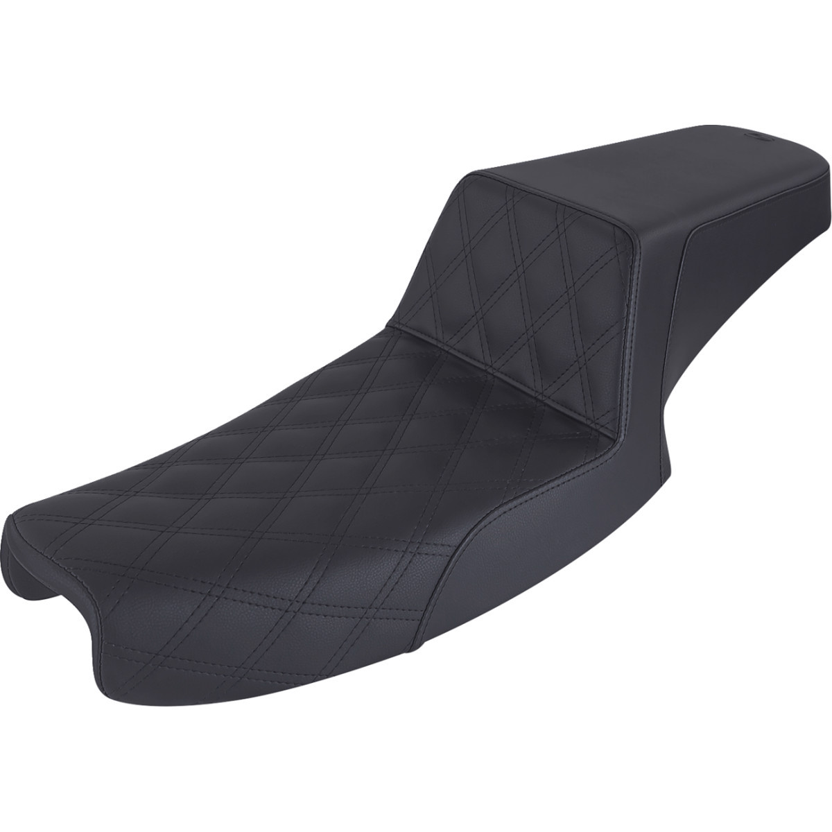 Saddlemen #891-04-172 - Step-Up Seat - Front Lattice Stitch - Black - Dyna