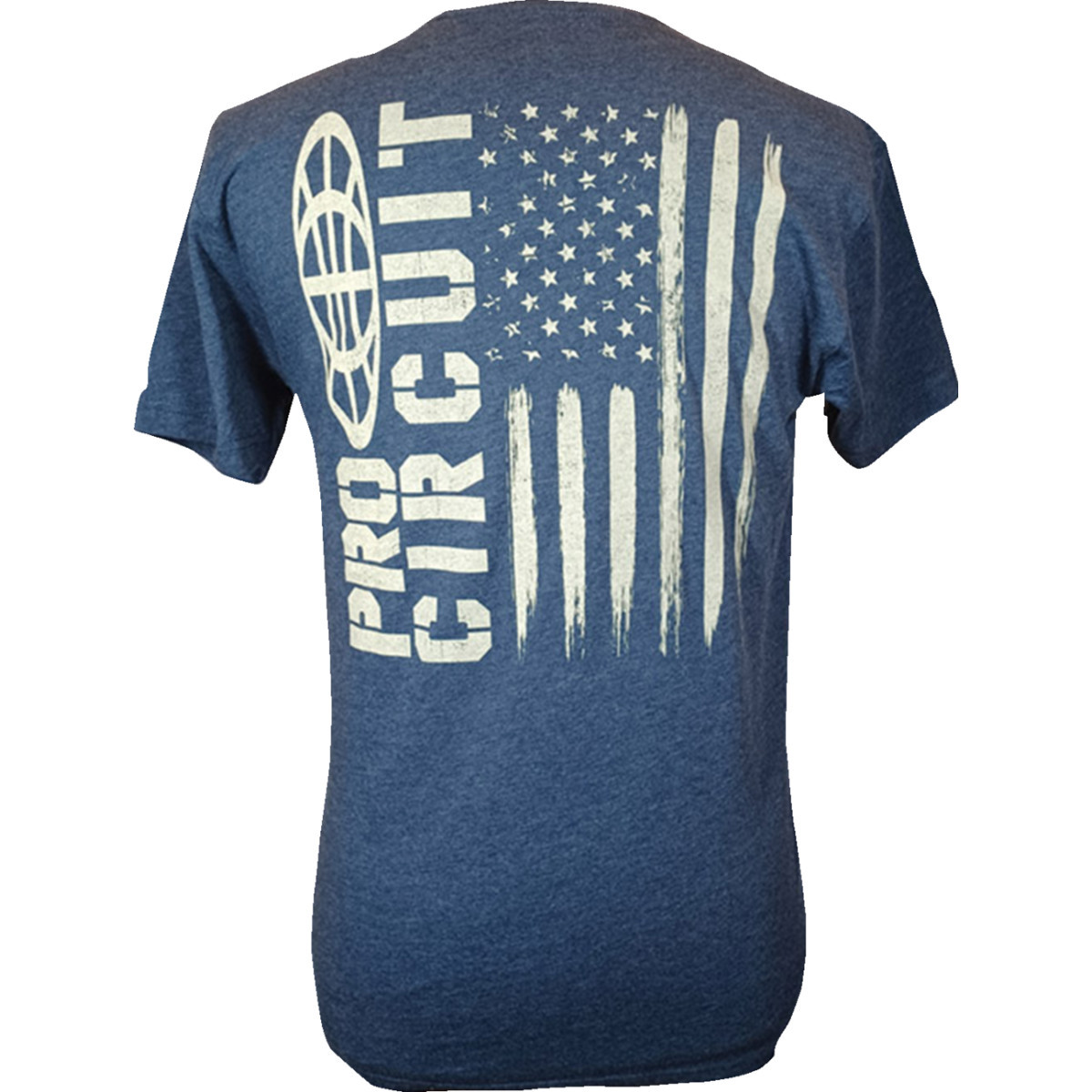 PRO Circuit #646200-010 - Logo Flag T-Shirt - Heather Navy - Small