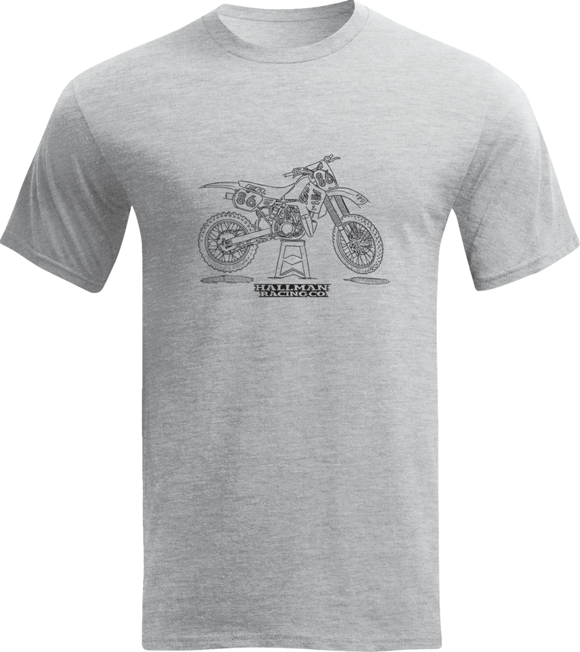 Hallman 2 Smoker T-Shirt - Gray - 2XL - Lutzka's Garage