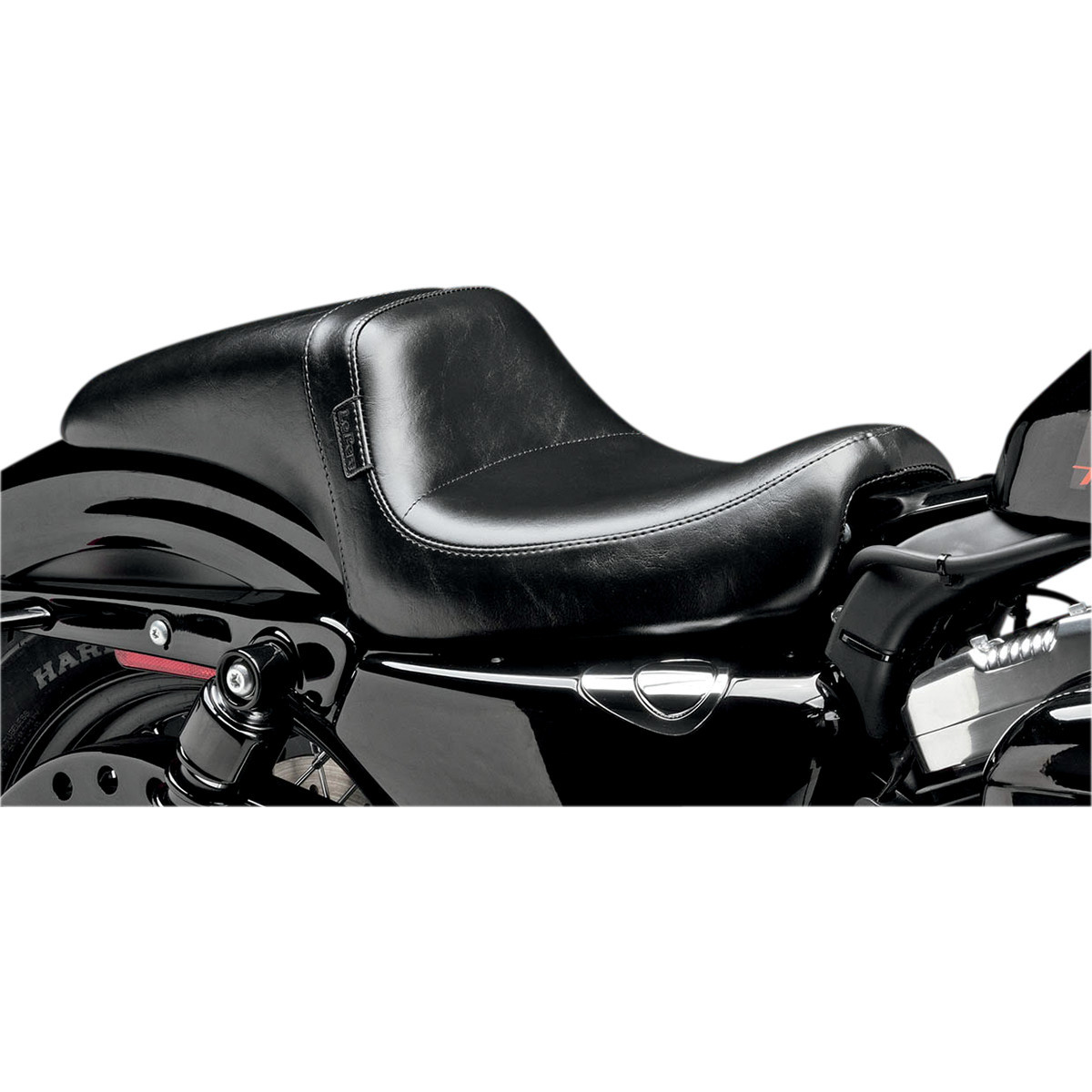 LE Pera #LK-542S - Daytona Seat - Without Backrest - Smooth - Black - XL '04-'23