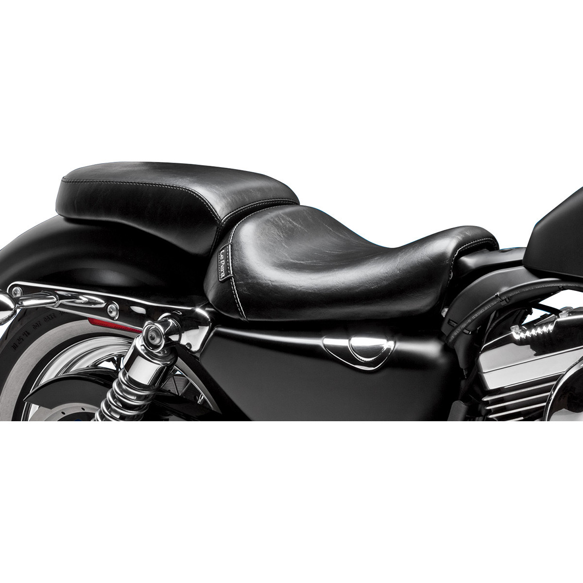 LE Pera #LK-006P - Bare Bones Pillion Pad - Smooth - Black - XL '10-'22