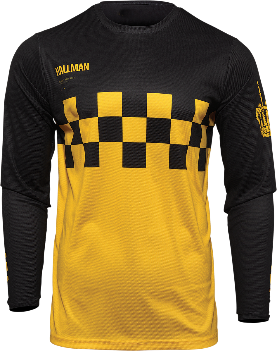 Hallman Differ Cheq Jersey - Yellow/Black -  Small - Lutzka's Garage