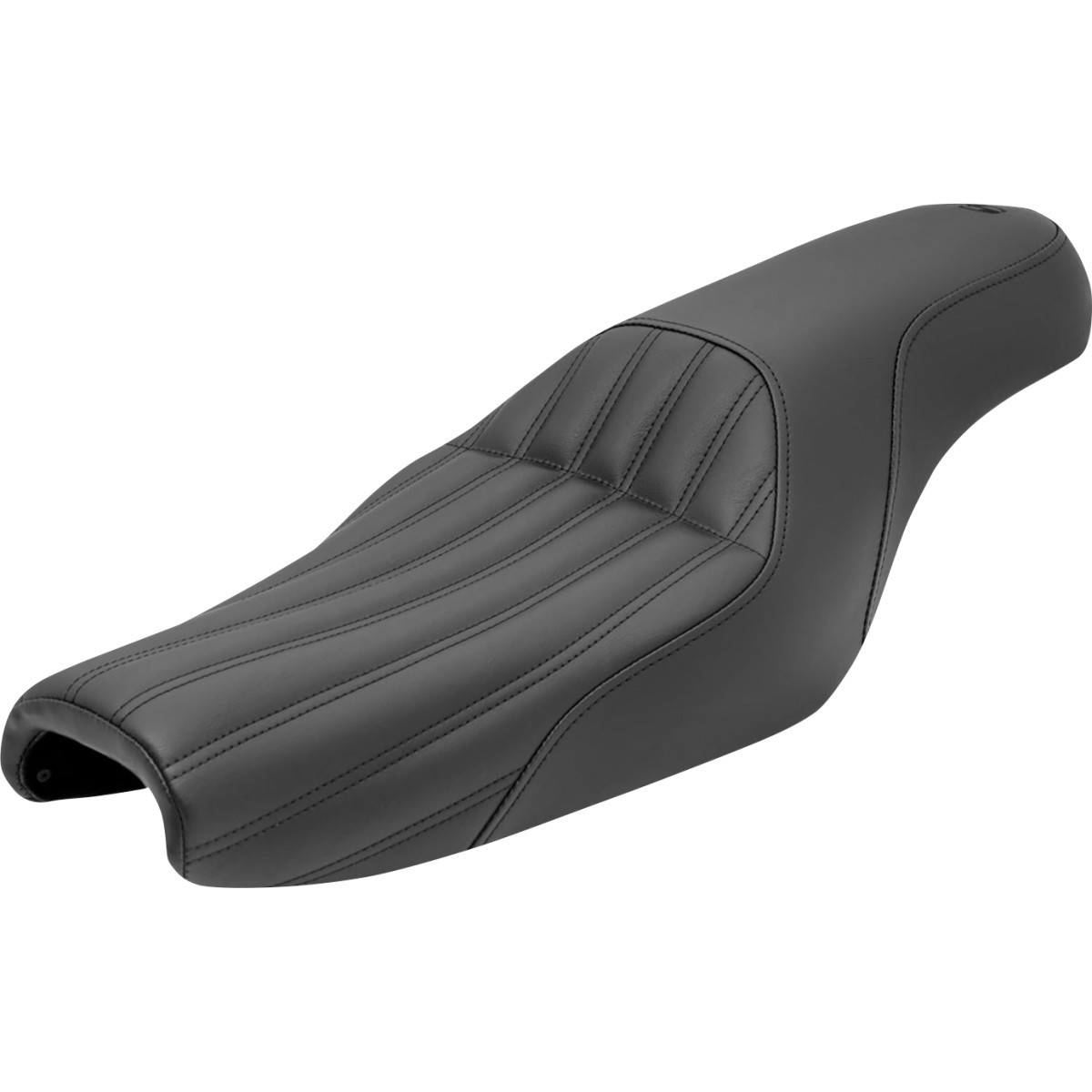 Saddlemen #807-11-047K - Knuckle 2-Up Seat - Ribbed - Black