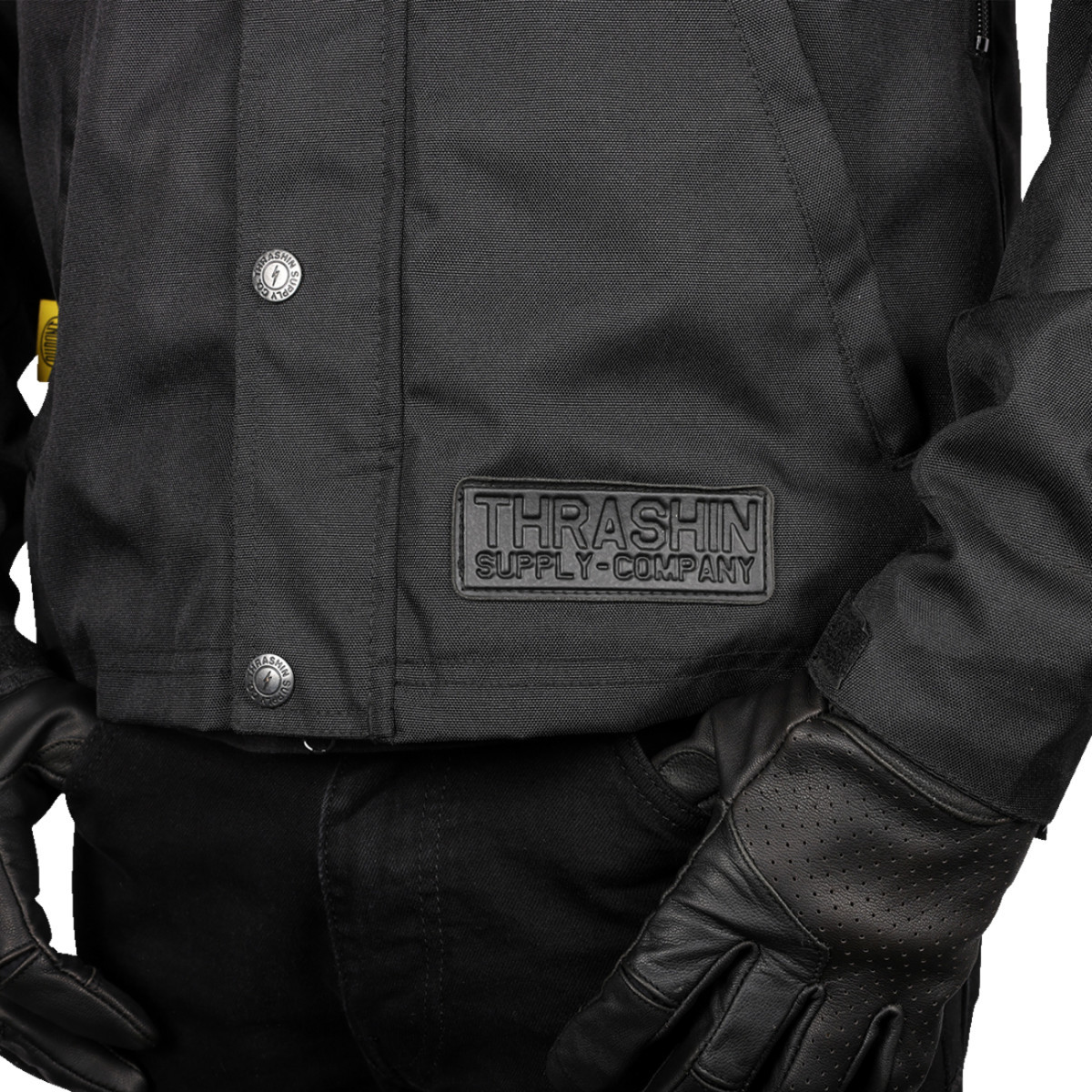 Thrashin Supply CO. #TMJ-09-09 - Atlas v2 Riding Jacket - Black - Medium