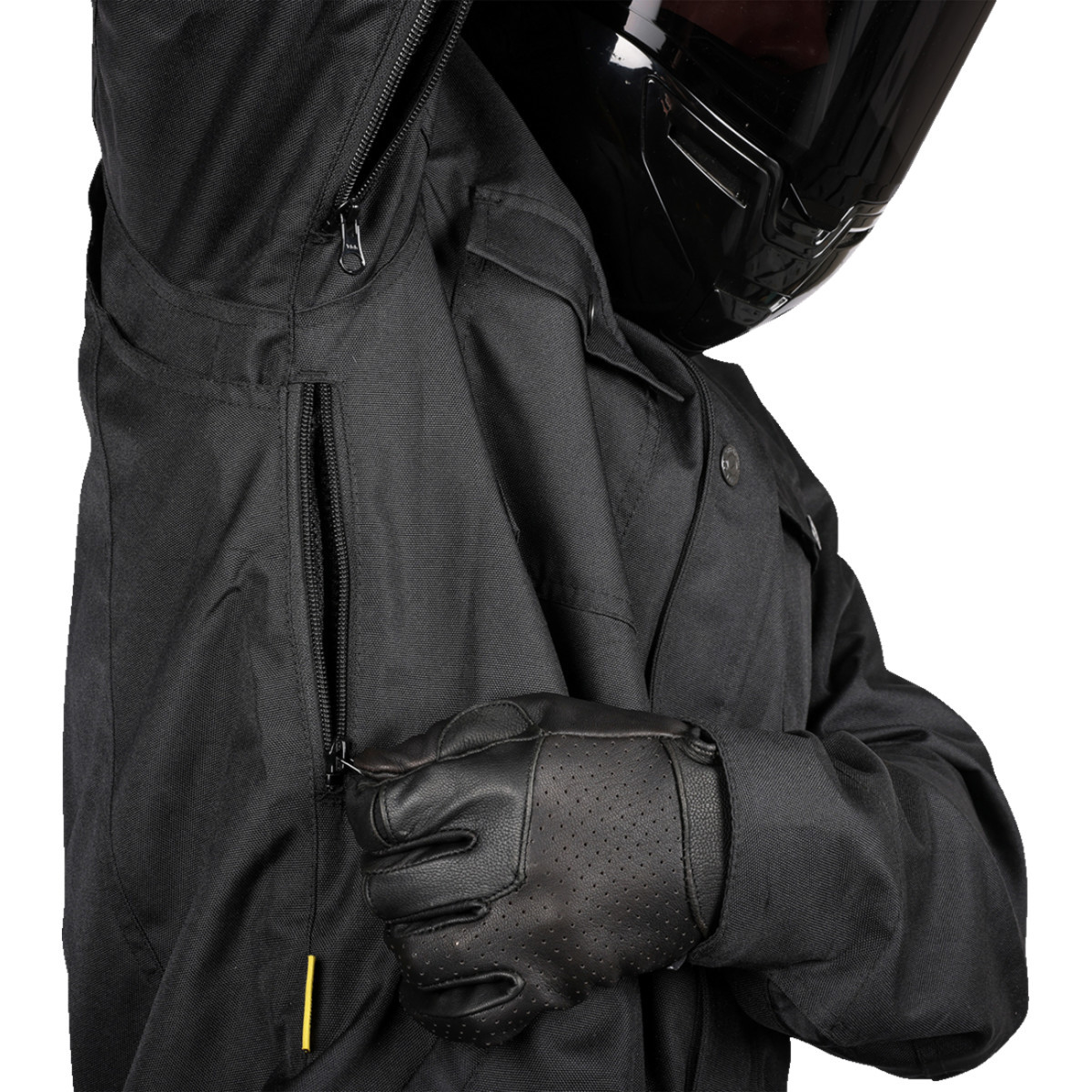Thrashin Supply CO. #TMJ-09-10 - Atlas v2 Riding Jacket - Black - Large