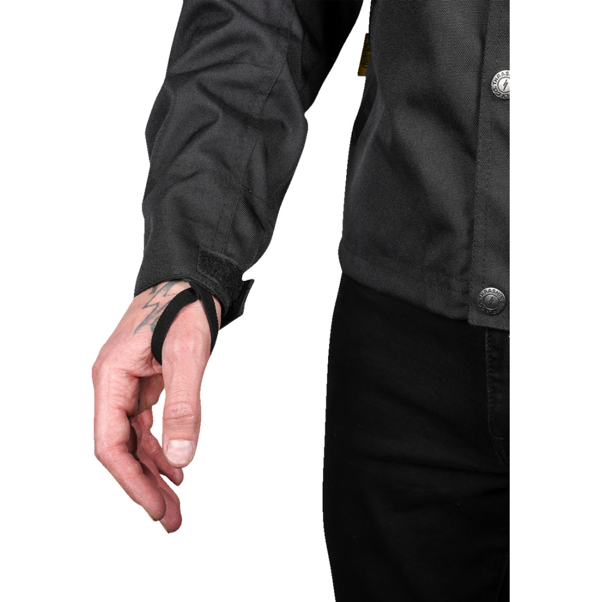 Thrashin Supply CO. #TMJ-09-10 - Atlas v2 Riding Jacket - Black - Large