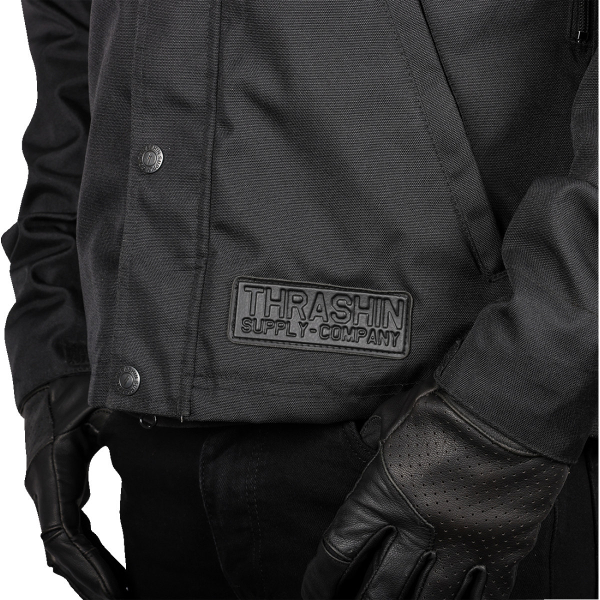 Thrashin Supply CO. #TMJ-09-11 - Atlas v2 Riding Jacket - Black - XL