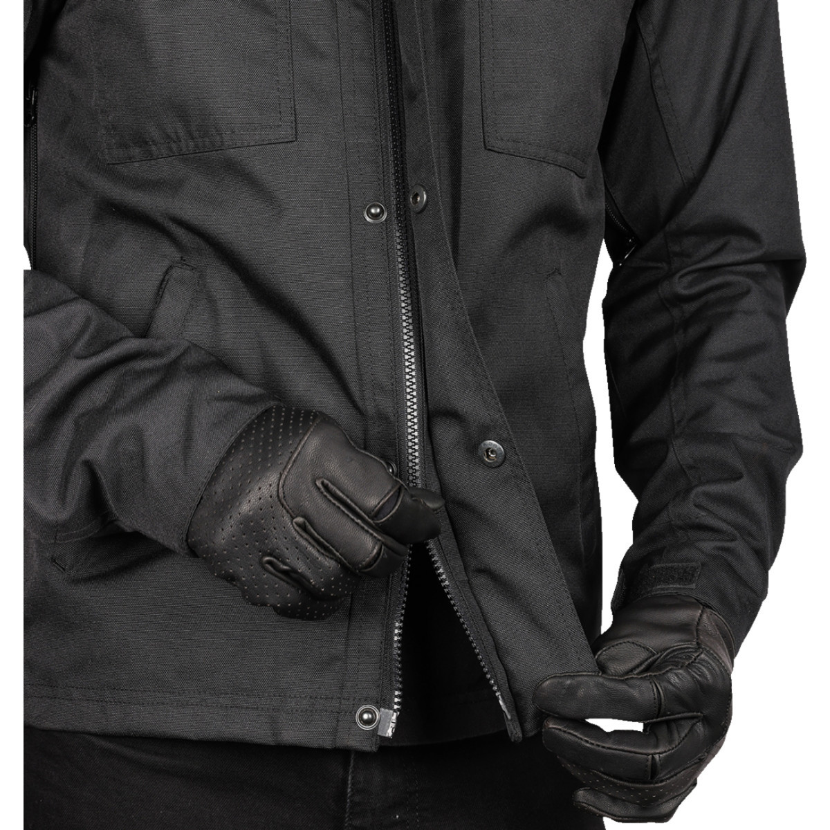 Thrashin Supply CO. #TMJ-09-12 - Atlas v2 Riding Jacket - Black - 2XL