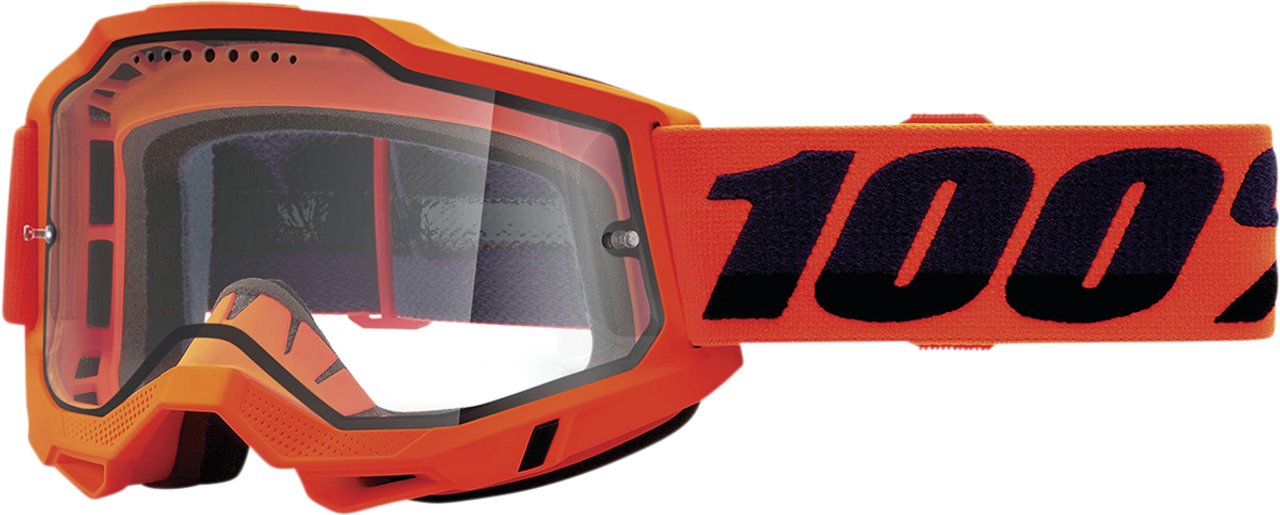 Accuri 2 Enduro MTB Goggles - Neon Orange - Clear - Lutzka's Garage