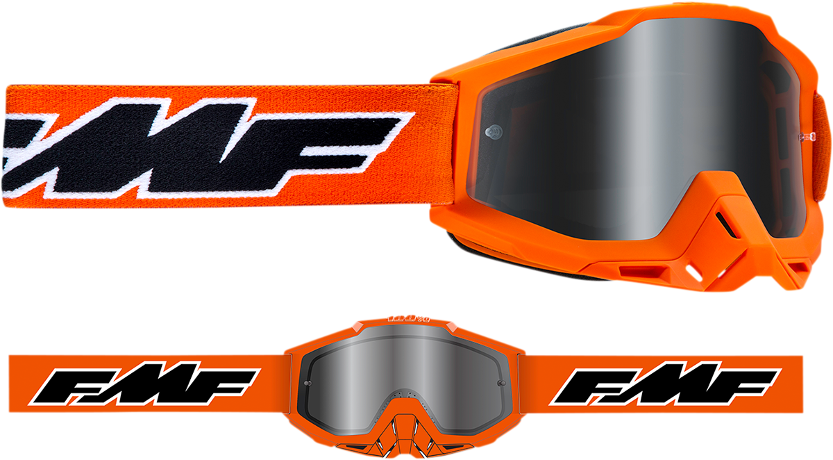 PowerBomb Goggles - Rocket - Orange - Silver Mirror - Lutzka's Garage