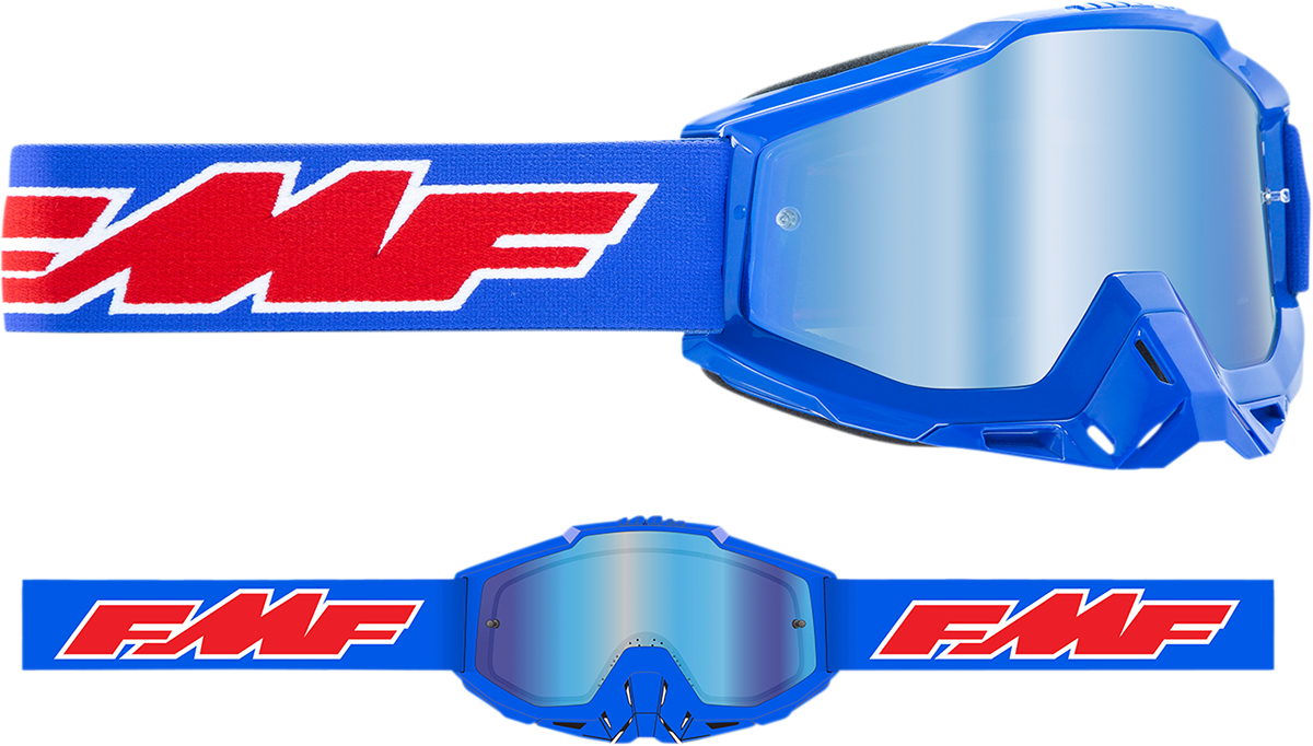 PowerBomb Goggles - Rocket - Blue - Blue Mirror - Lutzka's Garage
