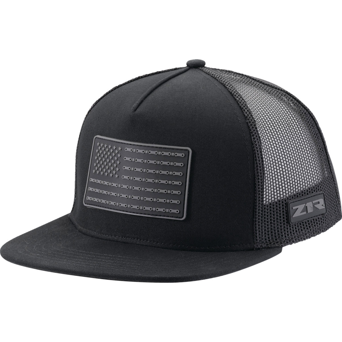 Z1R - Flag Patch Snapback Hat - Black