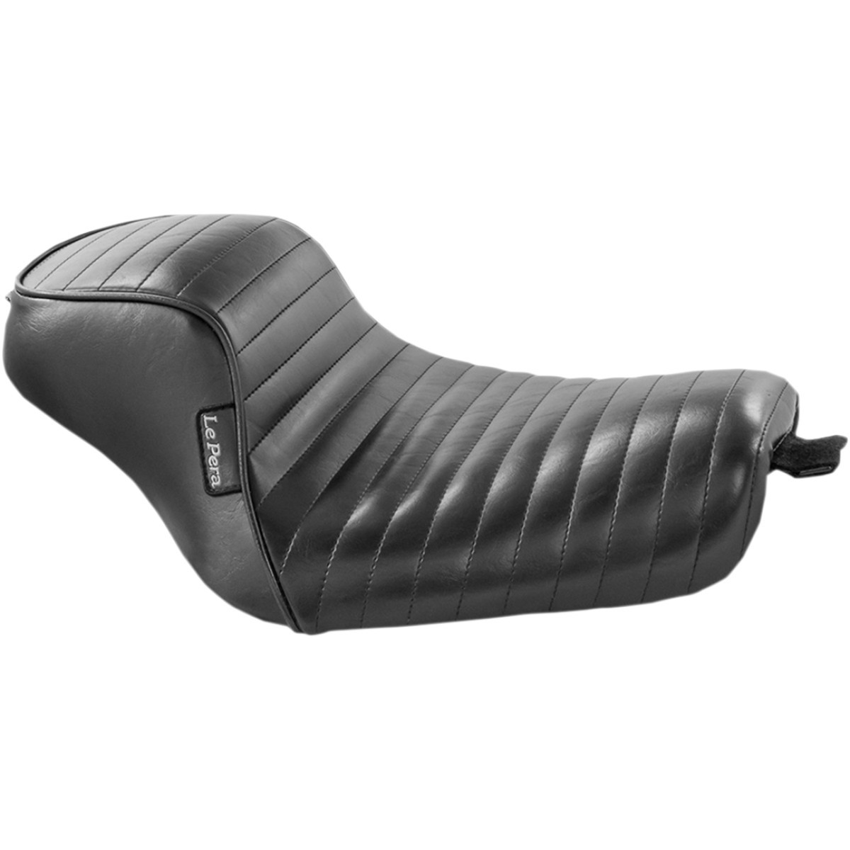 LE Pera #LK-326PT - Sprocket Solo Seat - Pleated - Black - XL '04-'23