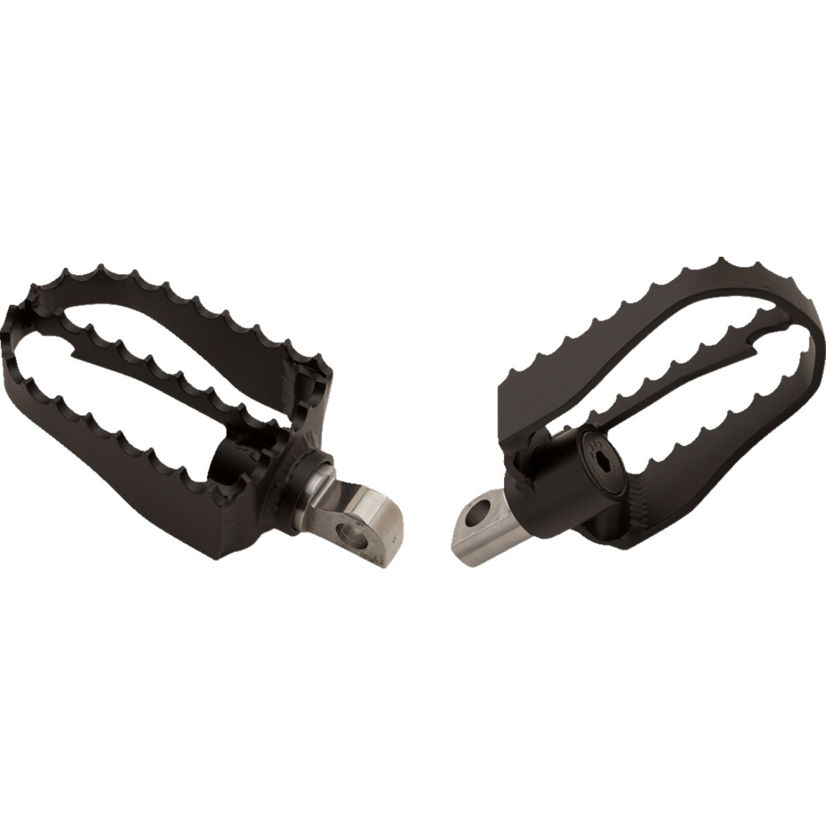 Burly Brand #B13-1009B - MX Foot Pegs - Driver/Passenger - Black