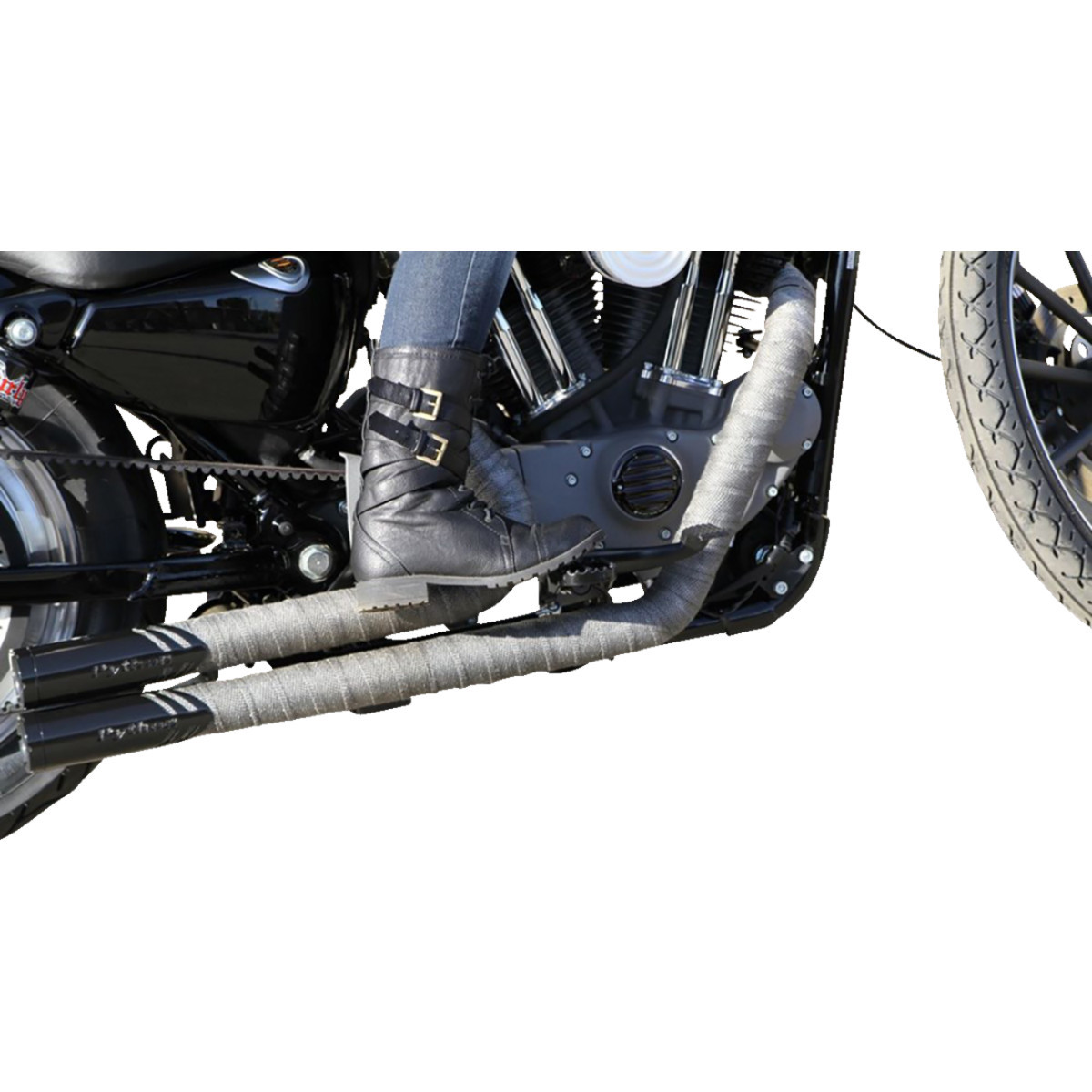 Burly Brand #B13-1009B - MX Foot Pegs - Driver/Passenger - Black