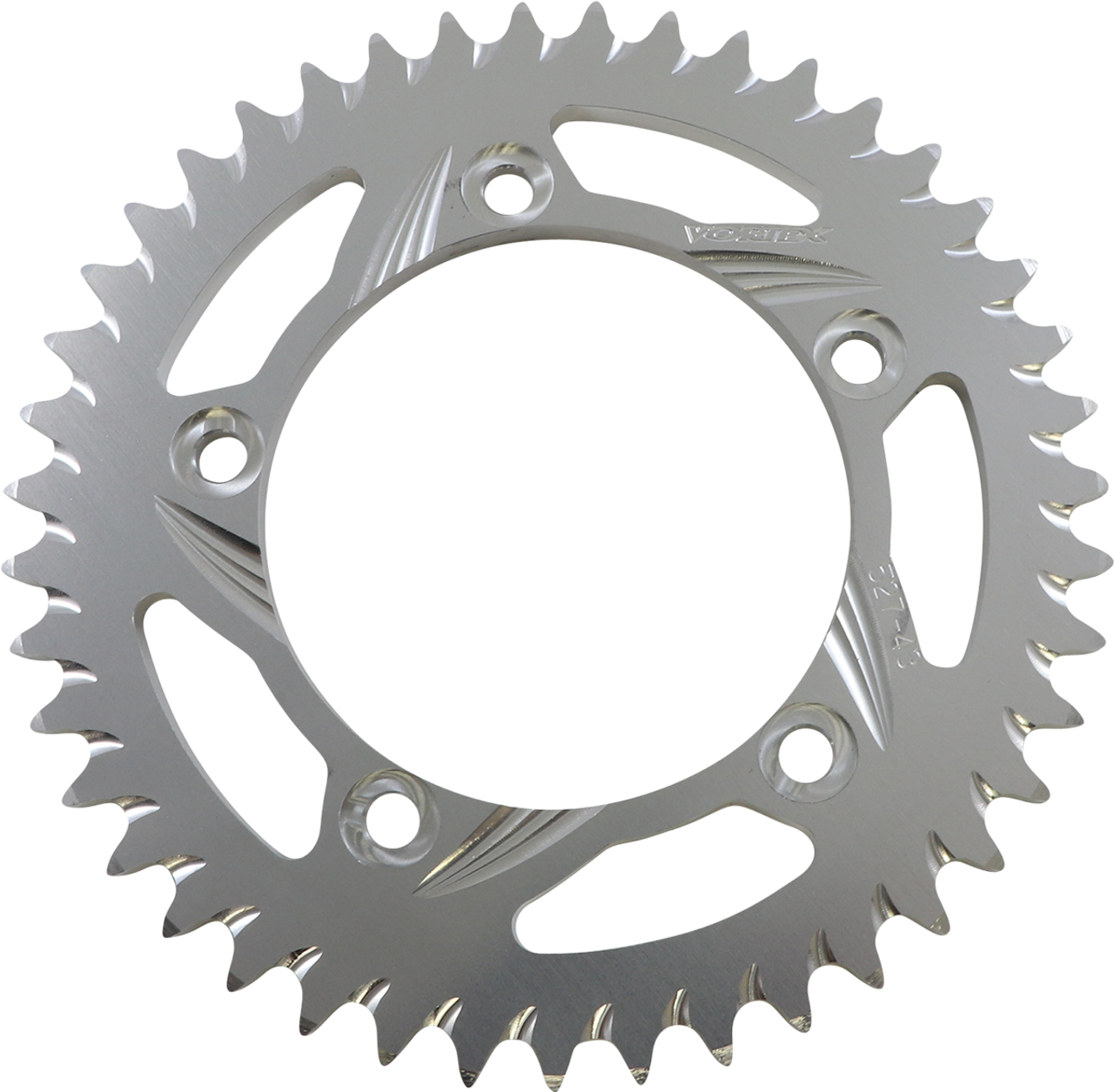 Aluminum Sprocket - Silver - Rear - 43 Tooth - Lutzka's Garage