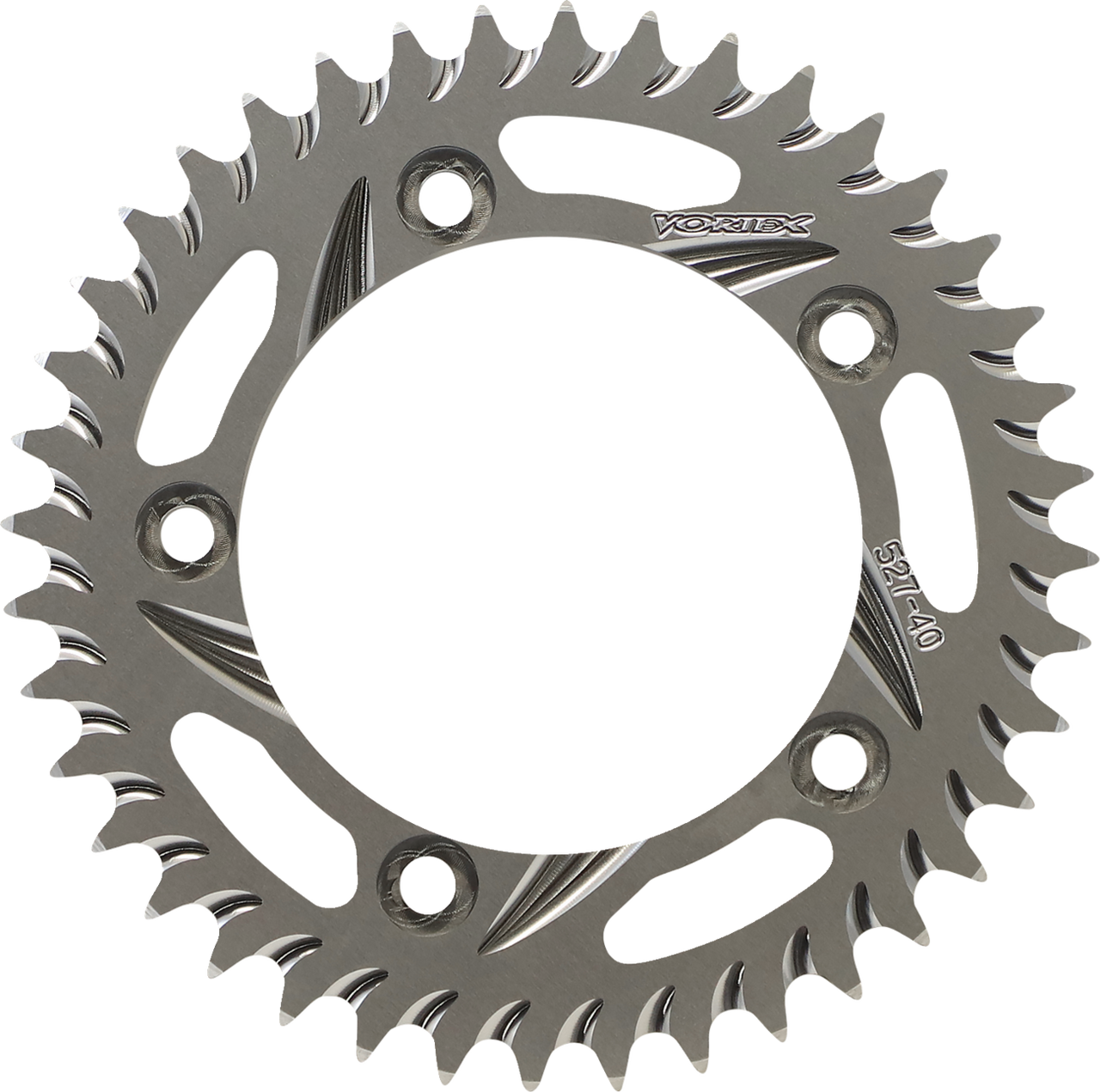 Aluminum Sprocket - Silver - Rear - 40 Tooth - Lutzka's Garage