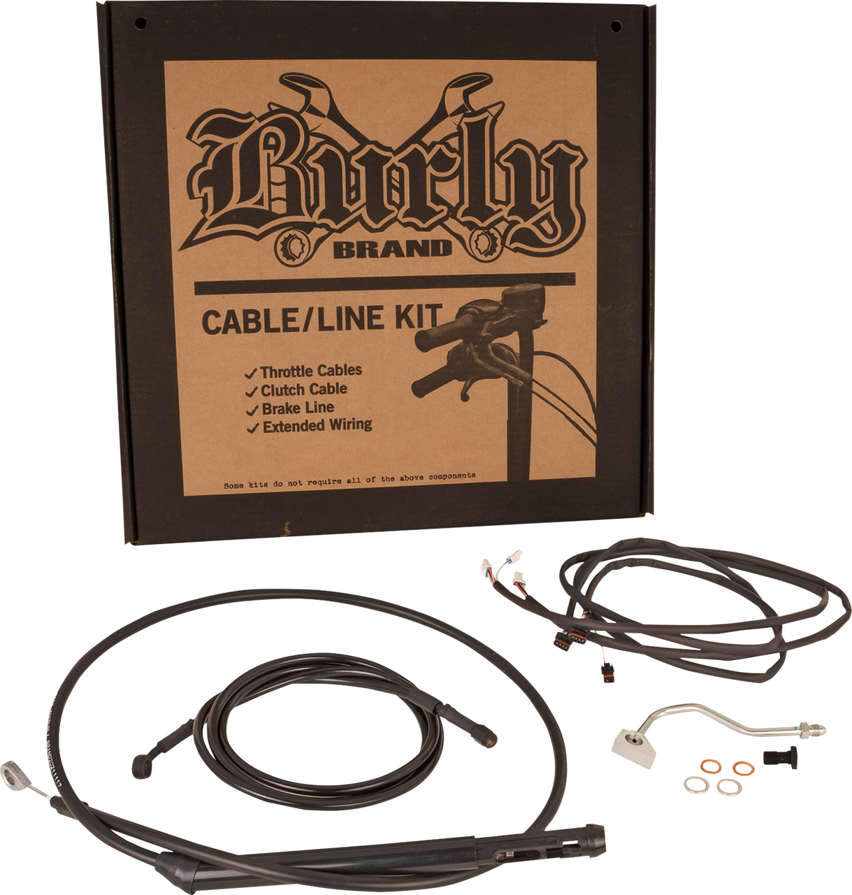 Burly Brand #B30-1315 - Control Kit - Bagger - 15" - Black