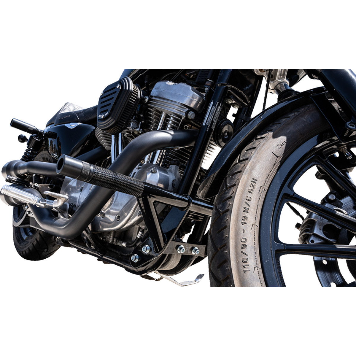 Burly Brand #B10-3010B - Brawler Kit - Black - HD Dyna