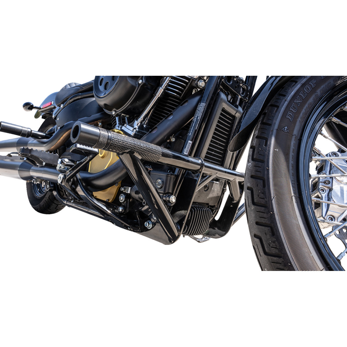 Burly Brand #B10-3012B - Brawler Kit - Black - HD Softail