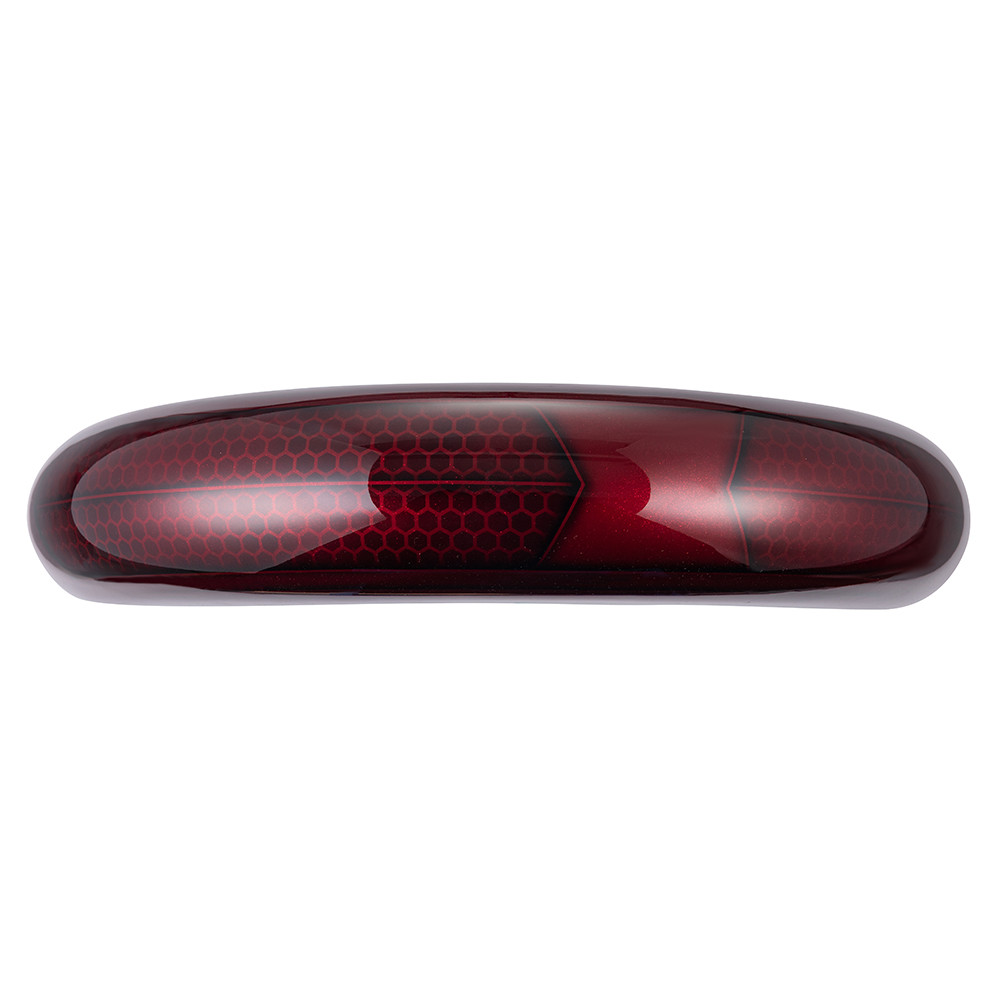 Hard Candy Hot Rod Red Flake Ravager Series Airbrushed 19" Reveal Wrapper Hugger Front Fender