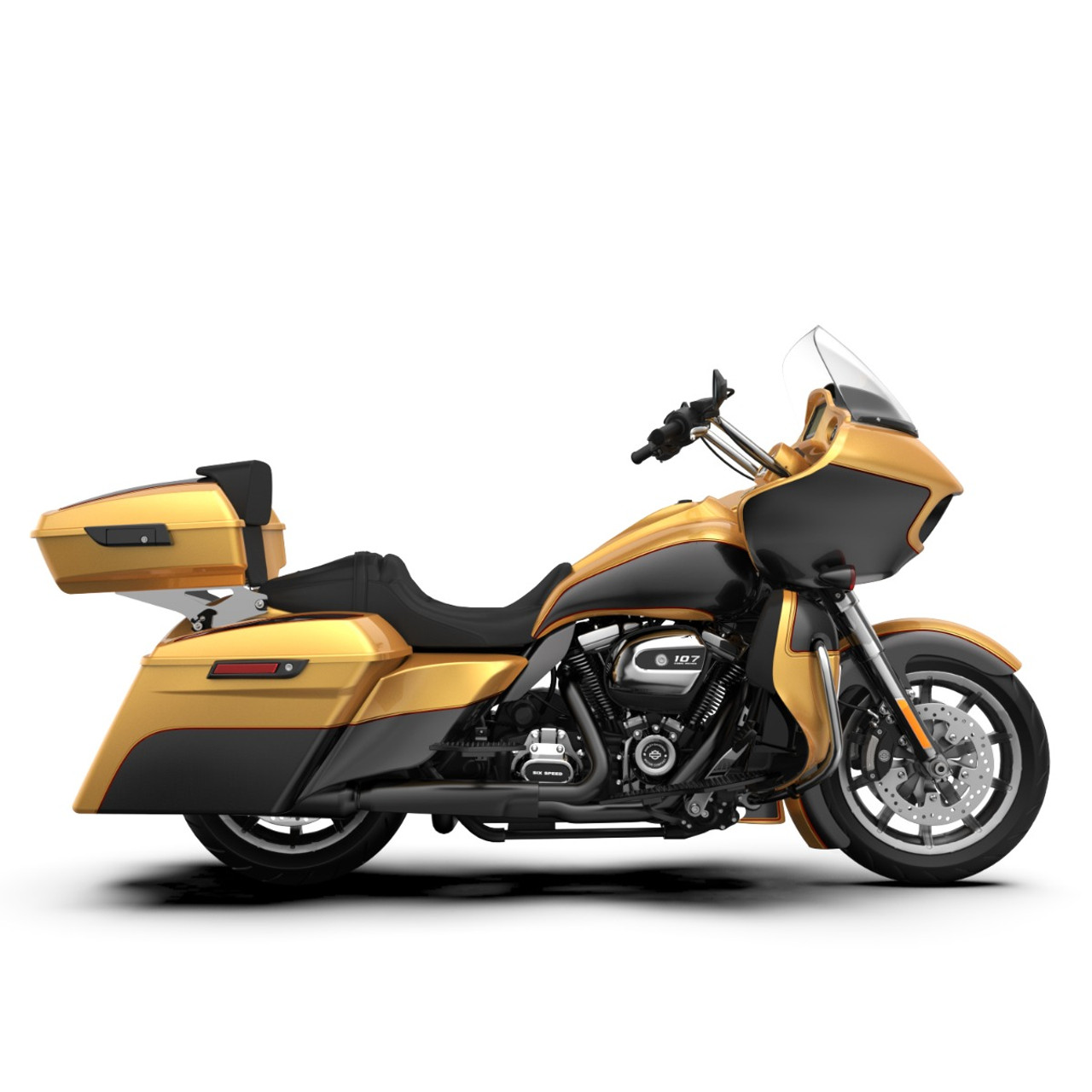 Black Hills Gold and Black Quartz 19" REVEAL WRAPPER HUGGER FRONT FENDER FOR '09-'23 HARLEY TOURING