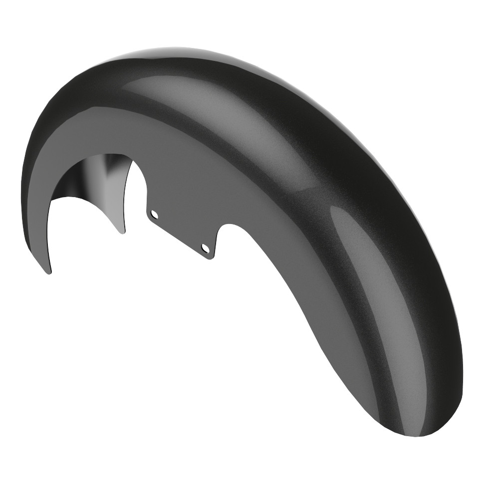 Advanblack Gray Haze 19" Reveal Wrapper Hugger Front Fender For ''86-''21 Harley Touring Models