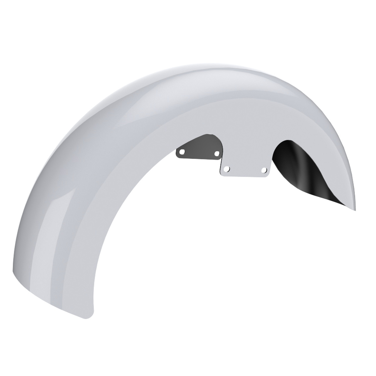 Advanblack Color-Matched 19" Reveal Wrapper Hugger Front Fender For ''86-''21 Harley Touring Models -Great White Pearl