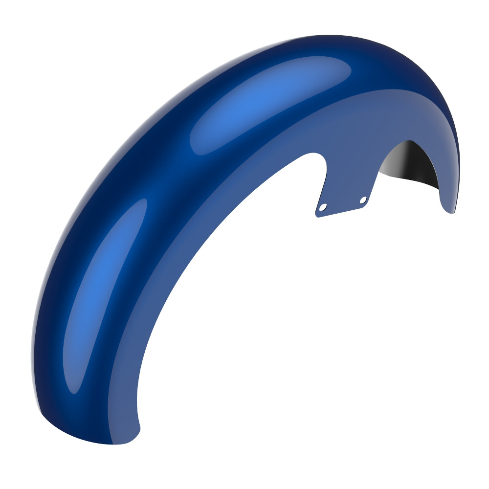 Advanblack Bright Billiard Blue 21" Reveal Wrapper Hugger Front Fender For ''86-''21 Harley Touring Models