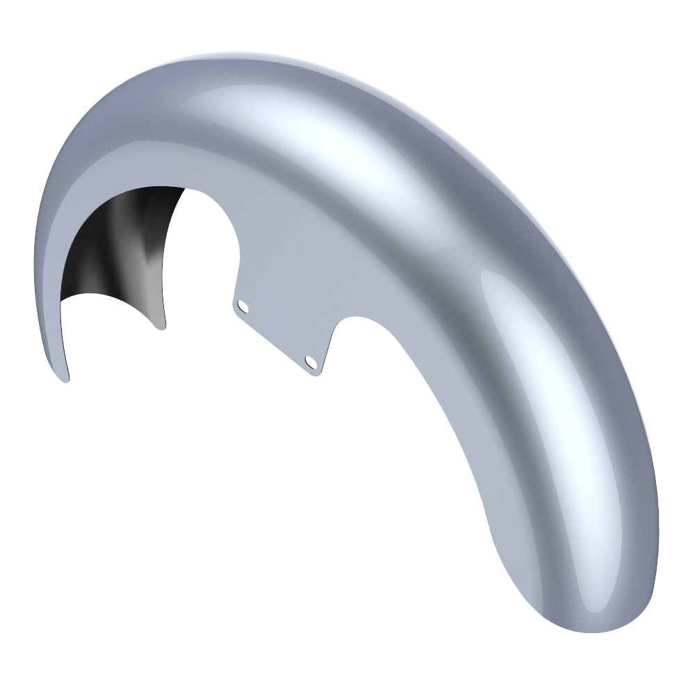 Advanblack Brilliant Silver 21" Reveal Wrapper Hugger Front Fender For ''86-''21 Harley Touring Models