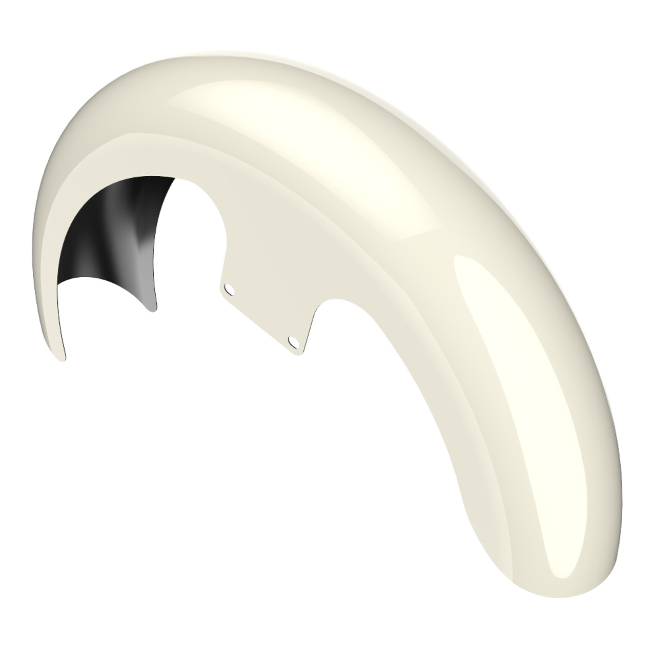 Advanblack Birch White 21" Reveal Wrapper Hugger Front Fender For ''86-''21 Harley Touring Models