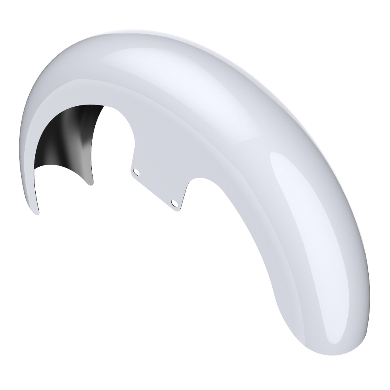 Advanblack Great White Pearl 21" Reveal Wrapper Hugger Front Fender For ''86-''21 Harley Touring Models