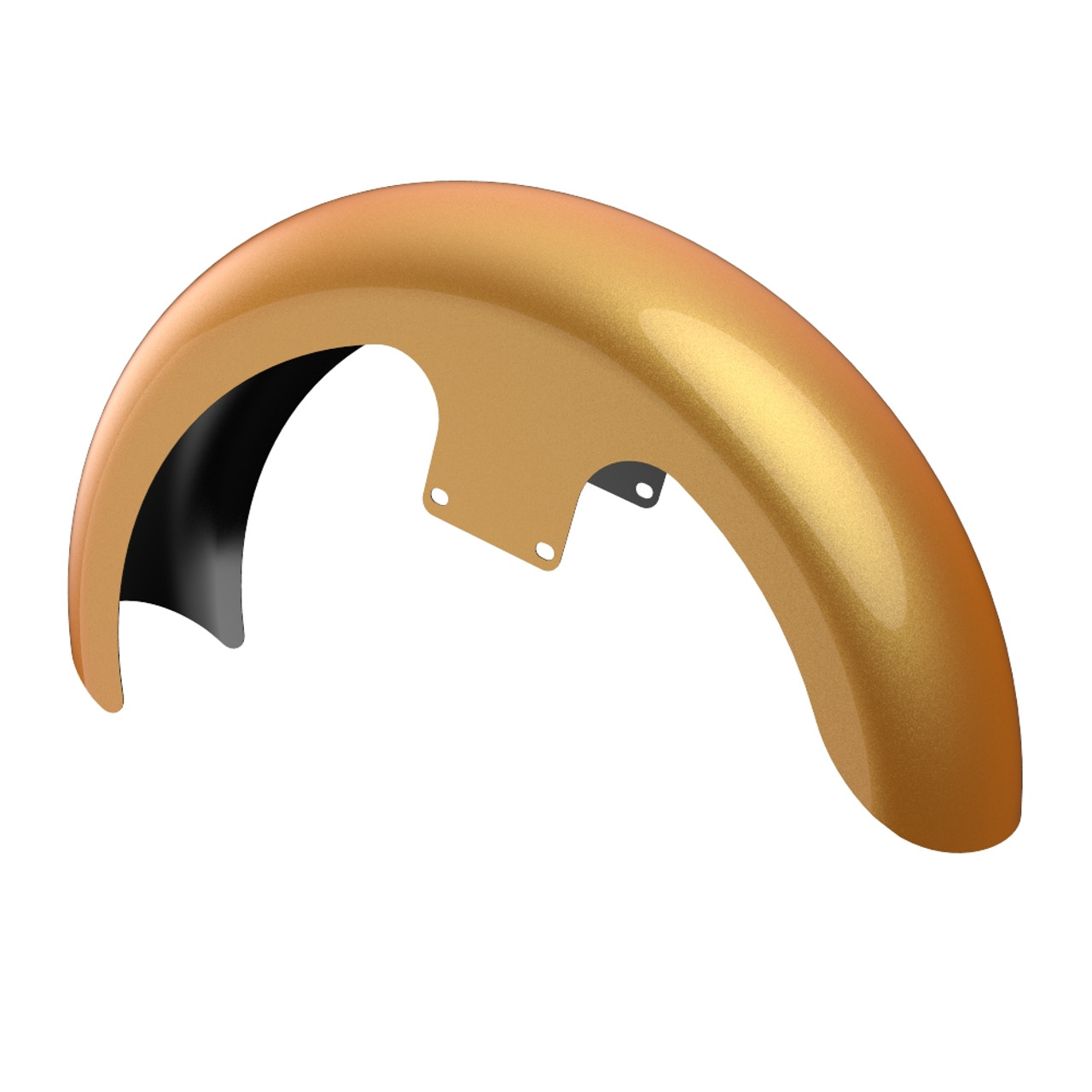 Advanblack Hard Candy Gold Flake 21" Reveal Wrapper Hugger Front Fender For ''86-''21 Harley Touring Models-Hard Candy Gold Flake