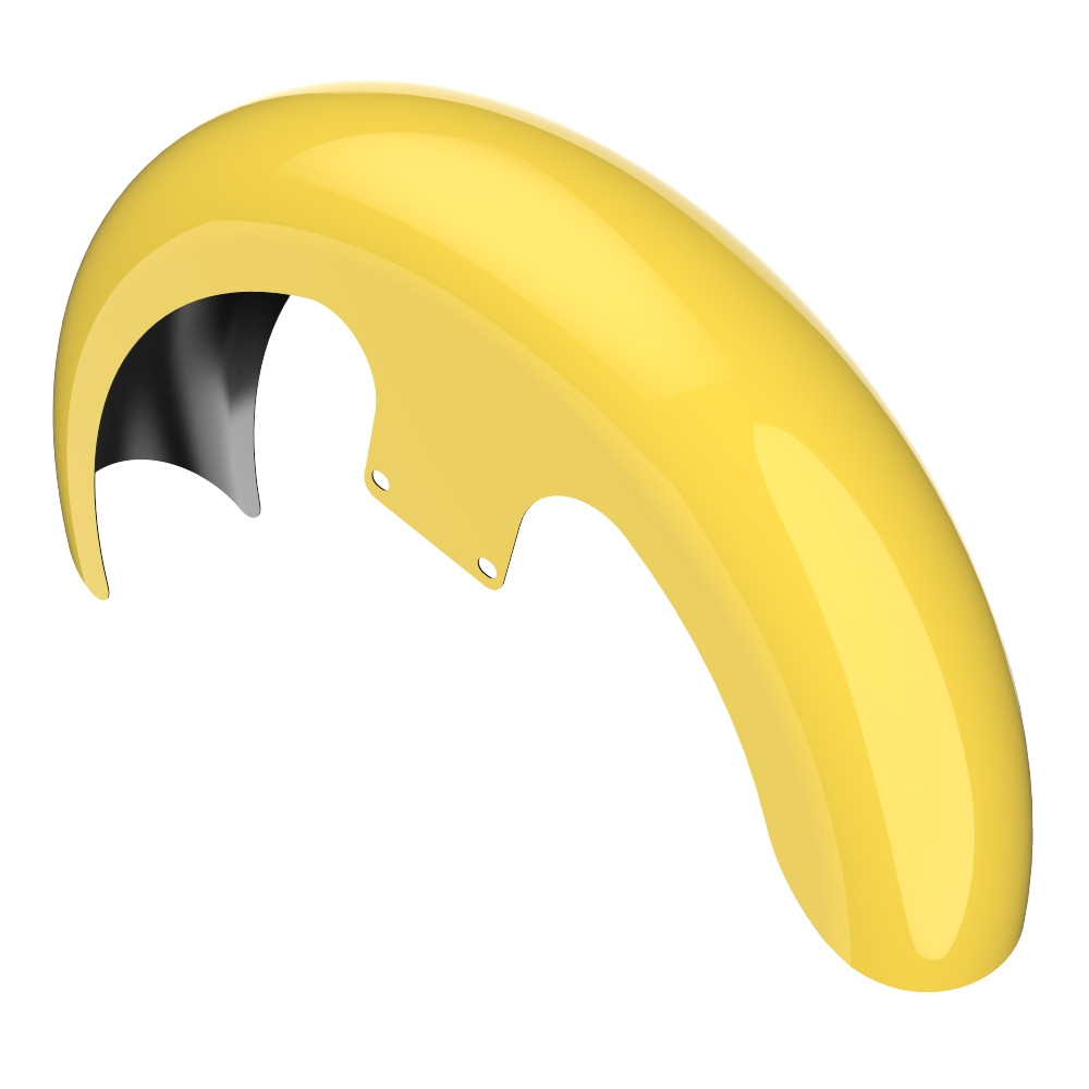 Advanblack Industrial Yellow 21" Reveal Wrapper Hugger Front Fender For ''86-''21 Harley Touring Models