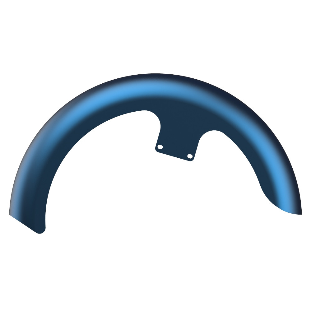 Advanblack Legend Blue Denim 21" Reveal Wrapper Hugger Front Fender For ''86-''21 Harley Touring Models