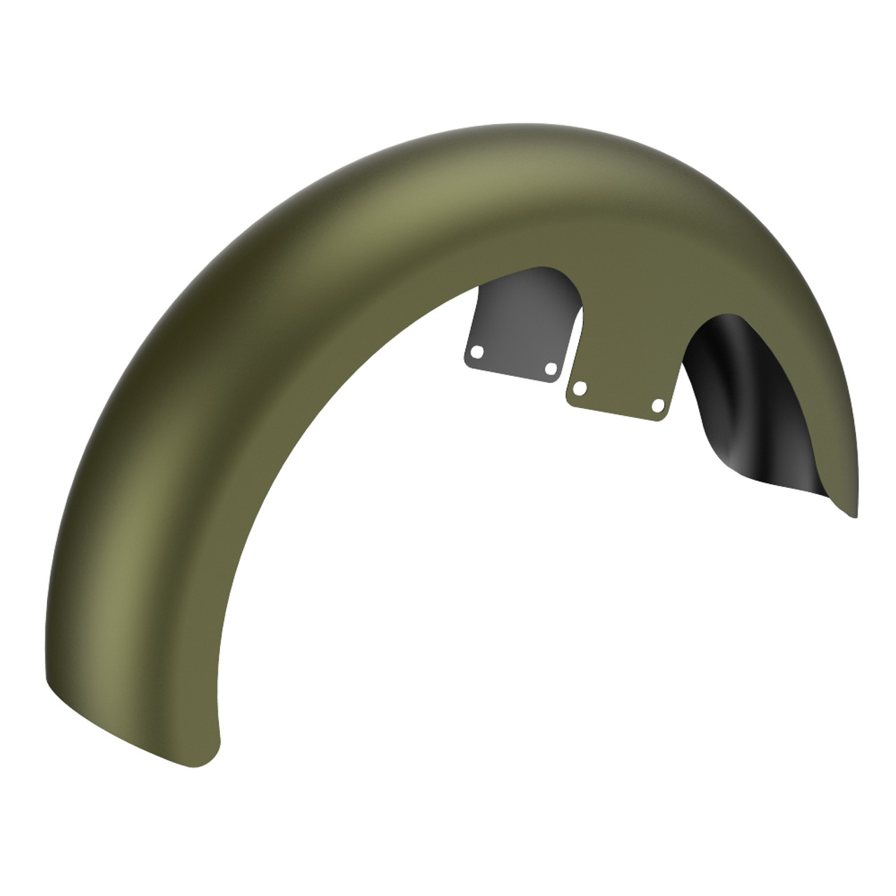 Advanblack Mineral Green Denim 21" Reveal Wrapper Hugger Front Fender For ''86-''21 Harley Touring Models