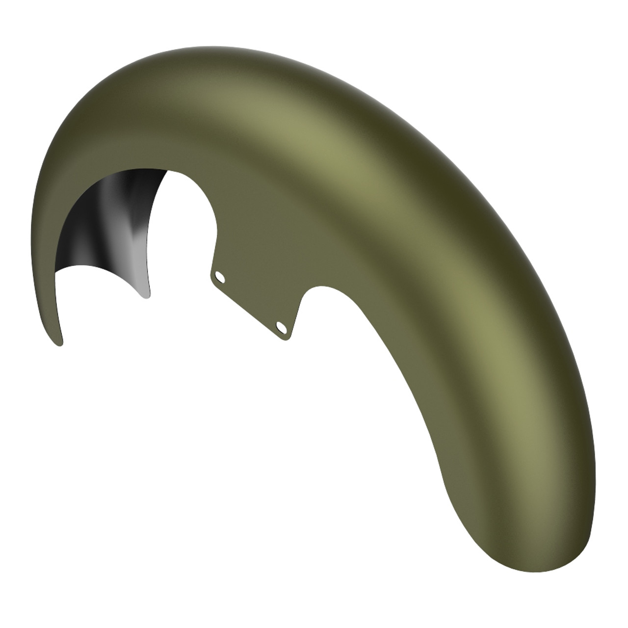 Advanblack Mineral Green Denim 21" Reveal Wrapper Hugger Front Fender For ''86-''21 Harley Touring Models