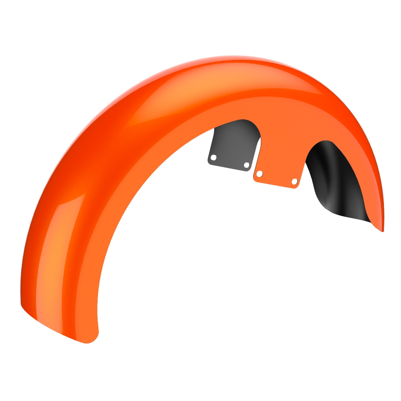 Wicked Orange Pearl 21" Reveal Wrapper Hugger Front Fender For ''86-''21 Harley Touring Models