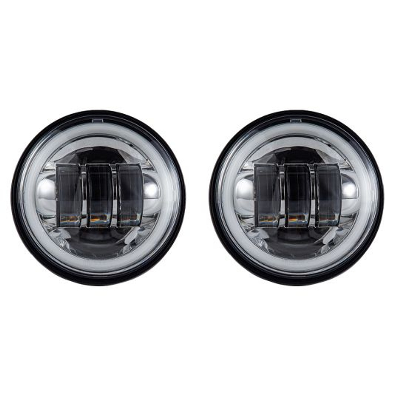 7 inch "Pro Radiance" HALO LED Headlight Auxiliary Passing Lamps for Harley Tourings/ Softail