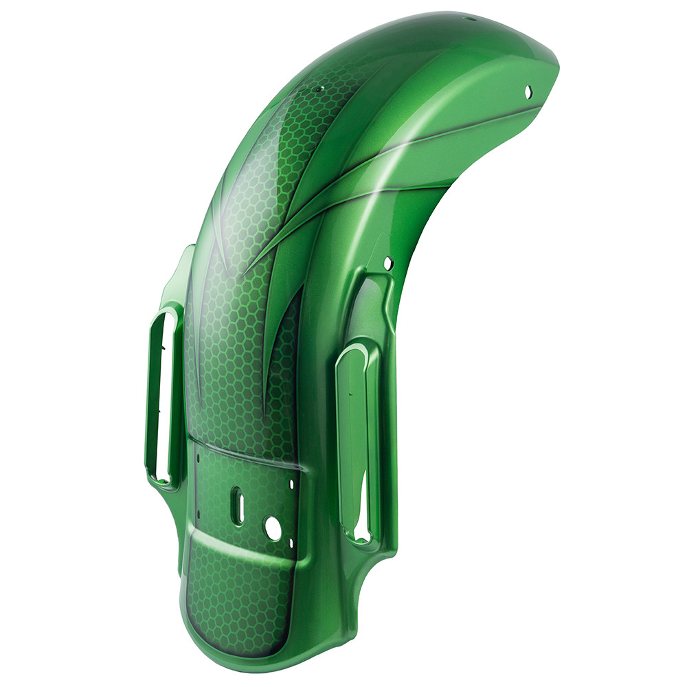 Ravager Airbrushed Dominator Stretched Rear Fender For 2014+ Harley Davidson Touring Models