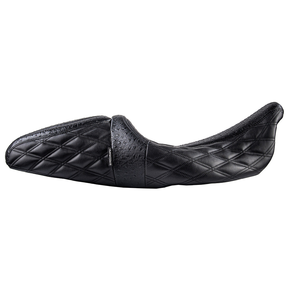 Raptor Seat with Black Diamond Stitching & Ostrich Leather for 08 up Harley Touring