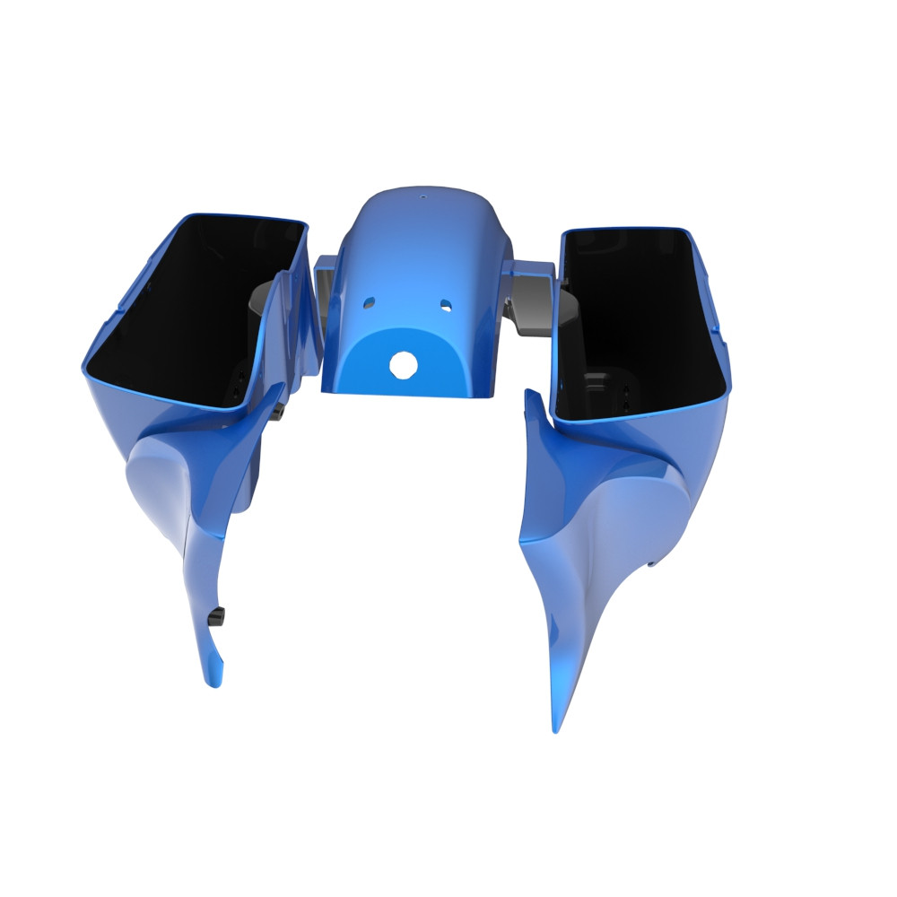 Electric Blue Bagger Boss Down and Out Bagger Kit