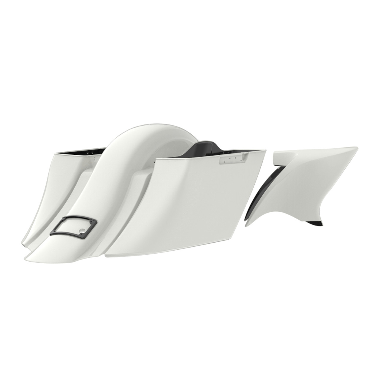 Stone Washed White Pearl Bagger Boss Down and Out Bagger Kit